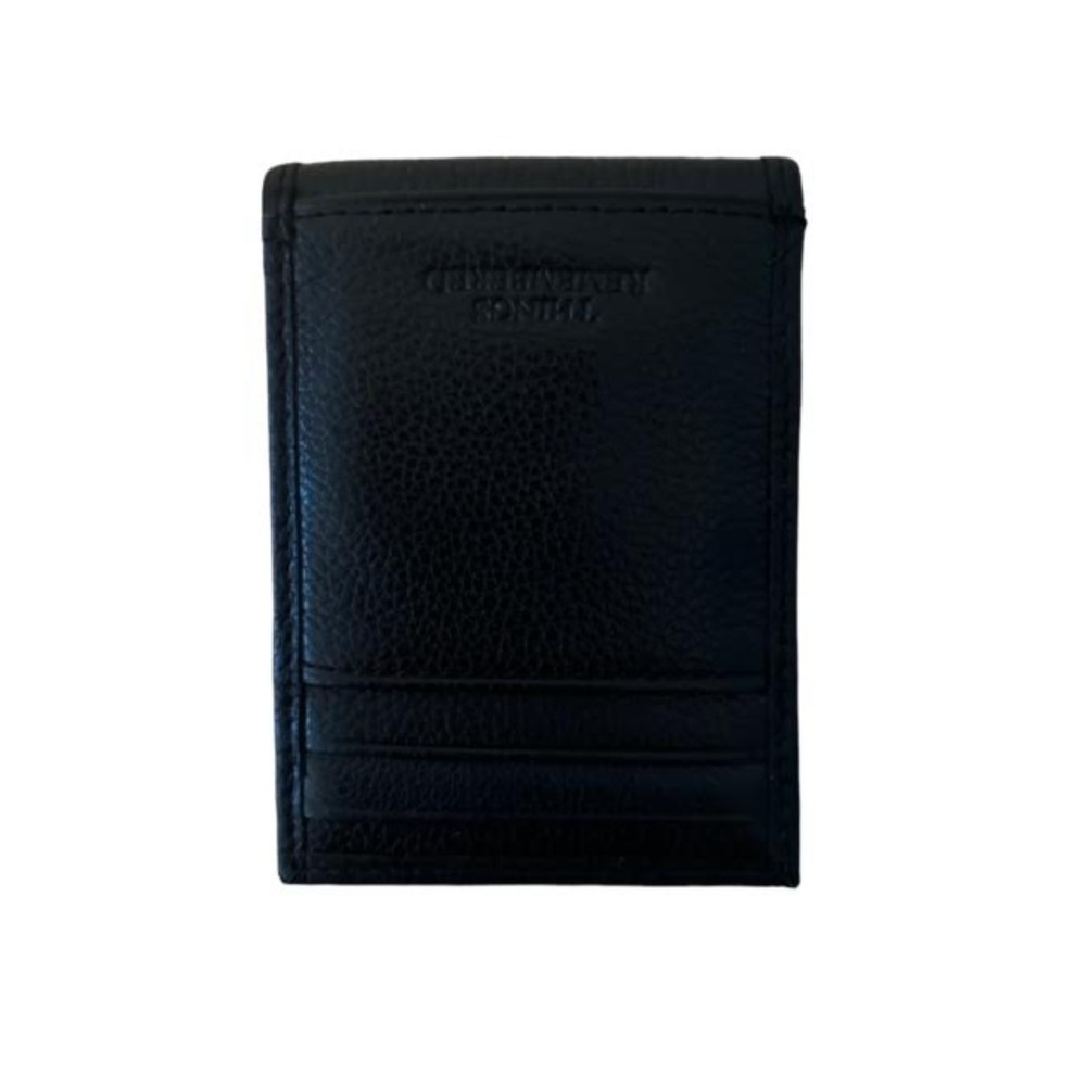 Engraved Black Genuine Leather Wallet From Things Remembered